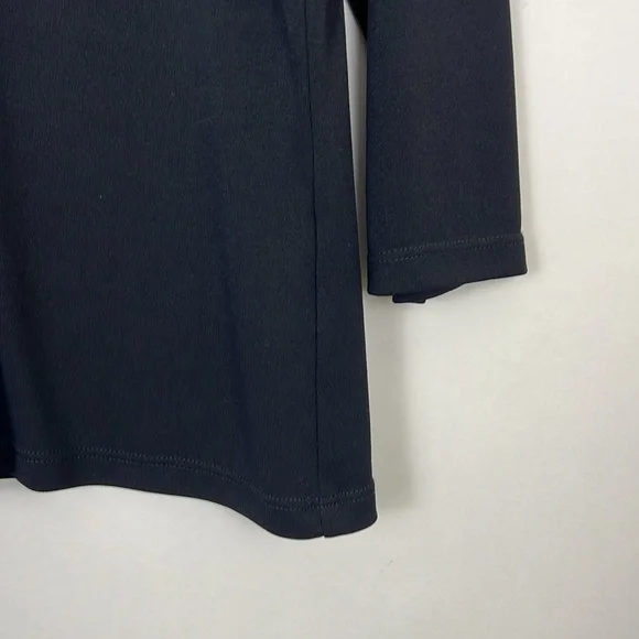 Susan Robert black blouse ruffle neck - Picture 4 of 8